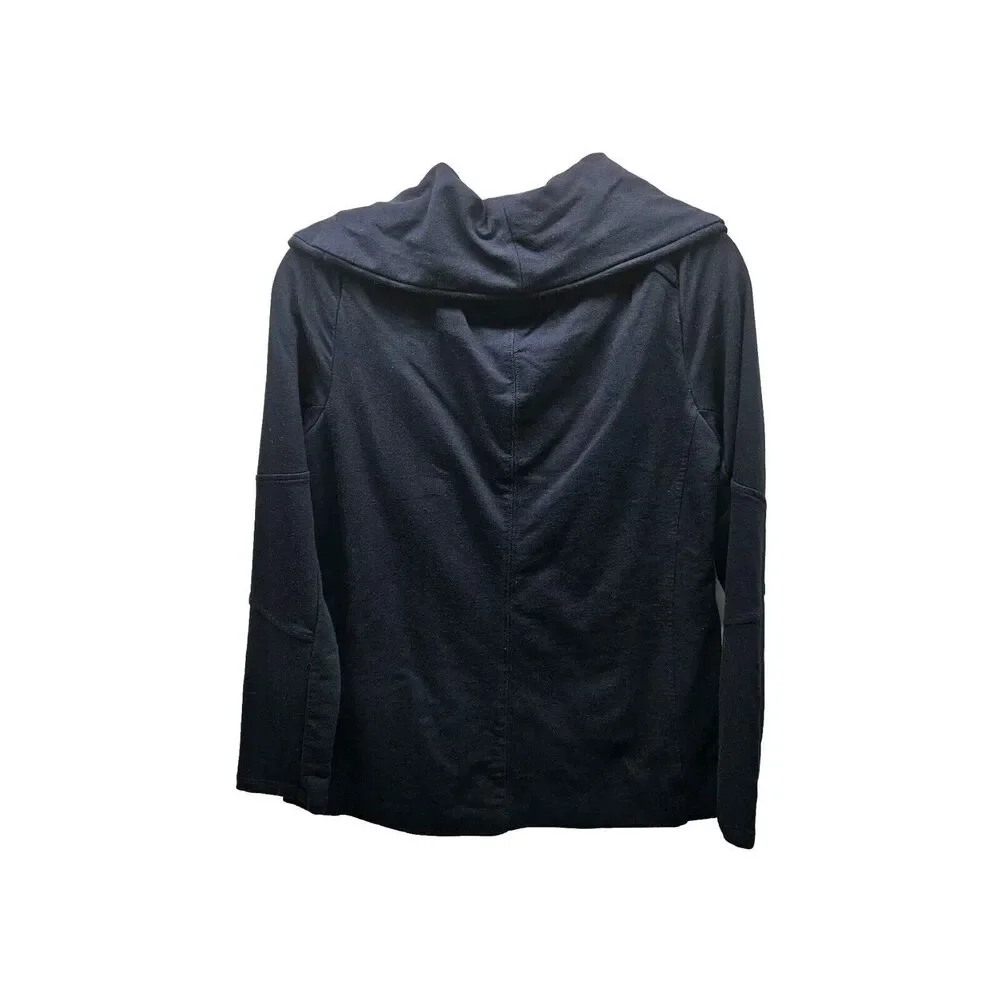 NYDJ Womens Black Zipper Cotton Stretch Jacket Small